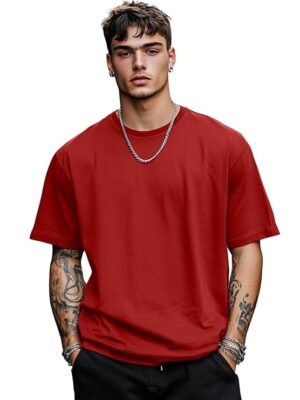 Men's Solid Color Cotton T-Shirt | Premium Casual Wear | Half Sleeve