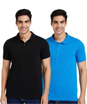 Men's Solid Color Cotton T-Shirt | Premium Casual Wear | Half Sleeve) Pack of 2
