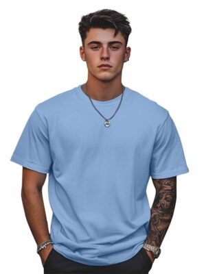 Men's Solid Color Cotton T-Shirt | Premium Casual Wear | Half Sleeve